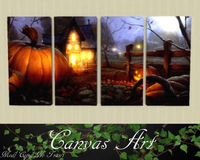 Pumpkin Patch Canvas Art