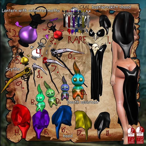 2.Yokai - Mrs. death - Lantern (purple)