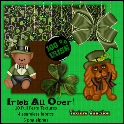 ~TJ~  Irish All Over Texture Set for St. Patrick