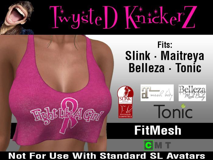 ::TwysteD KnickerZ:: Fight Like A Girl Cropped Tank Top