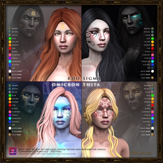 +Fallen Gods Inc.+ Rho face tattoo, Fire