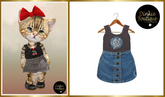 *DB* MARIGOLD DENIM SKIRT & TOP true love