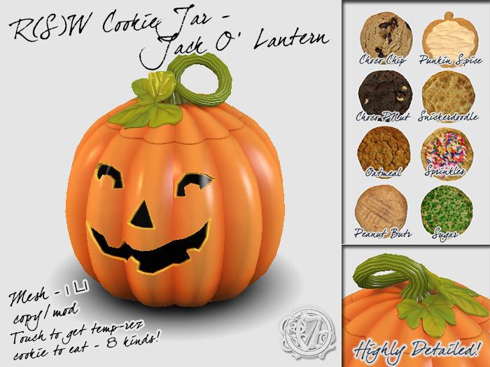 R(S)W Jack O' Lantern Cookie Jar
