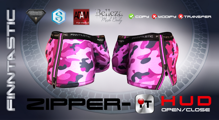 FINNTASTIC ZIPPER-IT CAMO PURPLE