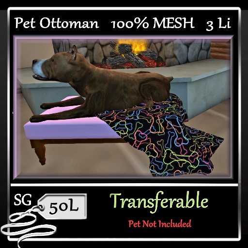 Pink Ottoman for Spoiled Pet