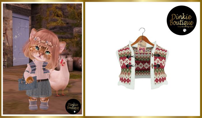 *DB* DINKIES SHORT BOHO VEST A