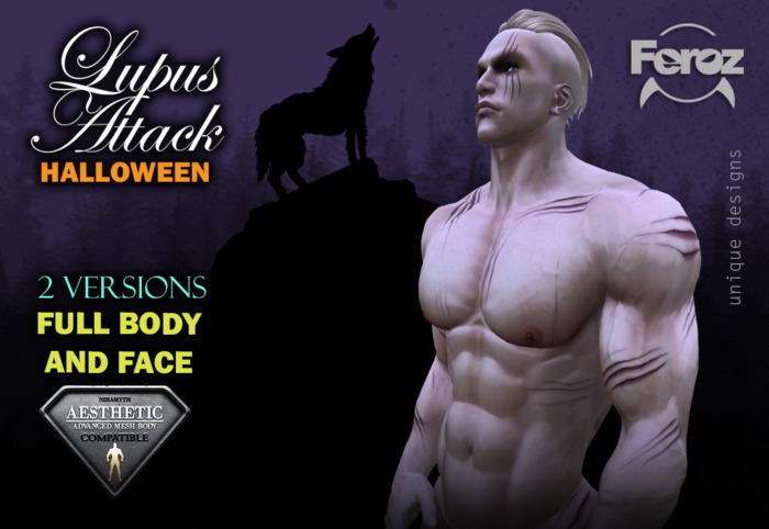 - AESTHETIC - Lupus Attack - Body and Face Tattoo