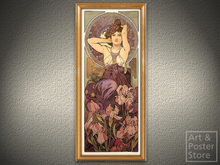 Amatista, Alphonse Mucha, pintura de Nouveau del arte