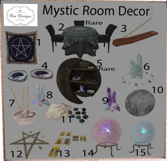 Bee Designs Mystic Room decor 2 RARE