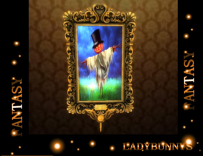 ~Hauntingly Halloween~Nevermore Scarecrow Art