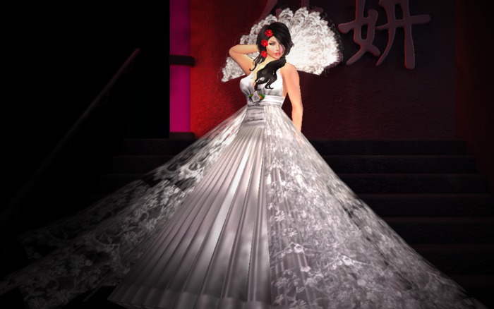 Saudi Arabia Silver wedding dress