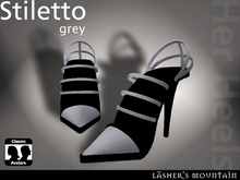 Basic Grey STRAPPY STILETTO HEELS
