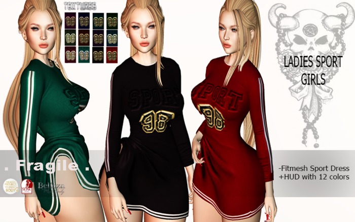 .Fragile. Ladies Sport Dress 12 colors (add me)