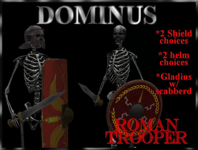 ~DOMINUS~"Roman Trooper" Skeleton Avatar(BOXED)