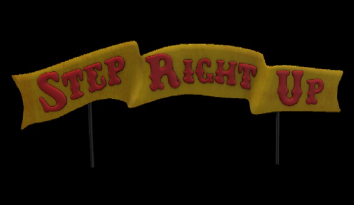 Pipo - Little Carny Party - Step Right Up Banner 