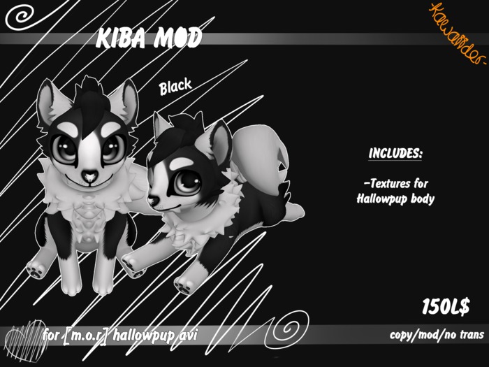 -KW- Hallowpup ~Kiba mod *black*