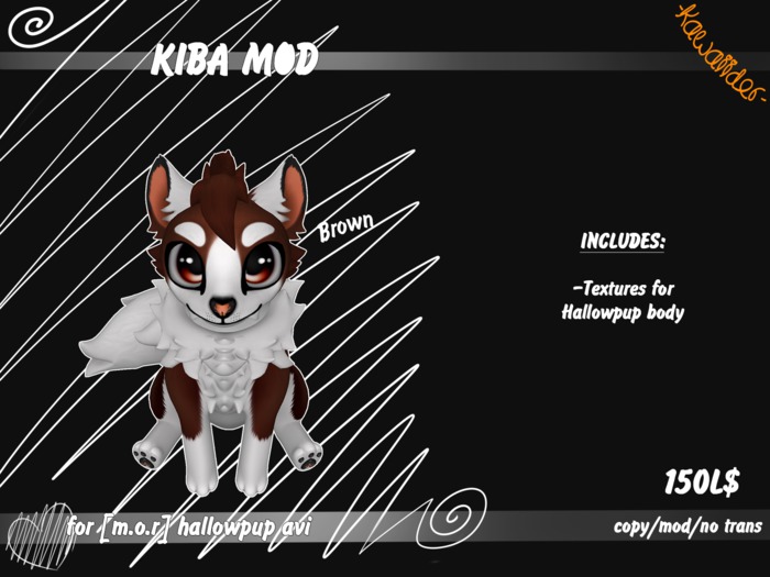 -KW- Hallowpup ~Kiba mod *brown*