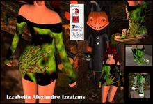Izza Halloween Dress 8 Green Hand