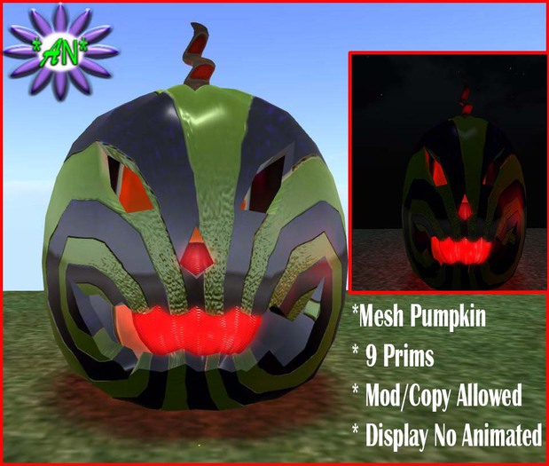 *AN* Pumpkin Green/Blue