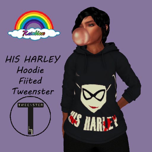 His Harley - Hoodie Fiited  TWEENSTER 