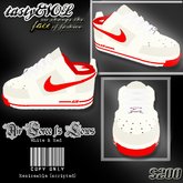TE{{ AIRFORCE 1}}Red/White low top/BOX