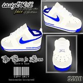TE{{ AIRFORCE 1}} Blue/White low top/BOX
