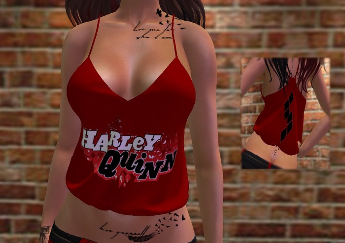 Harly Quinn Diamonds Spaghetti Strap Tank SLINK