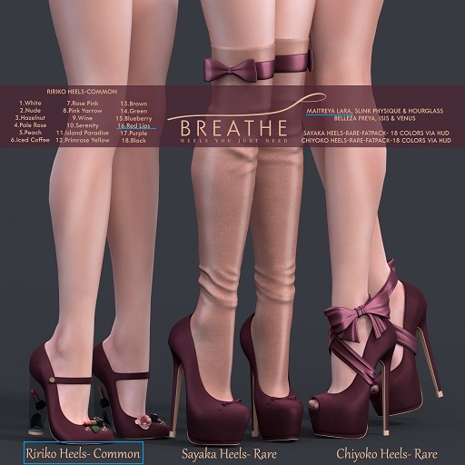[BREATHE]-Ririko Heels-Maitreya-Red Lips