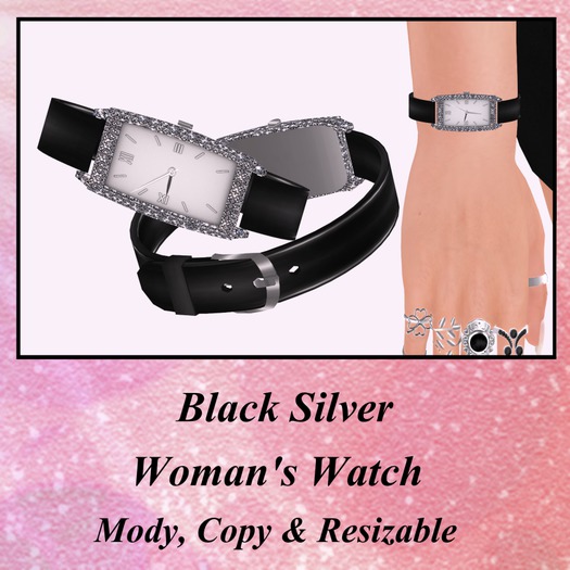 Woman's Watch_Black Silver