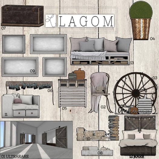 LAGOM - Fall Getaway - Bed PG [12] RARE