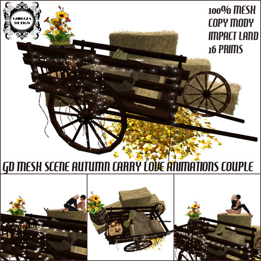 GD MESH SCENE AUTUMN CARRY LOVE ANIMATIONS COUPLE