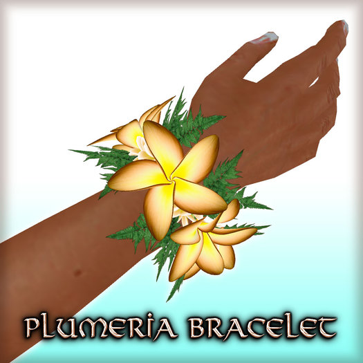 * Charmed * Hula Plumeria Bracelet - Topaz