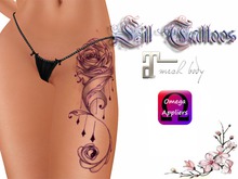 *[LIL TATS]*    ROSE YIN YANG TATTOO  MAITREYA OMEGA