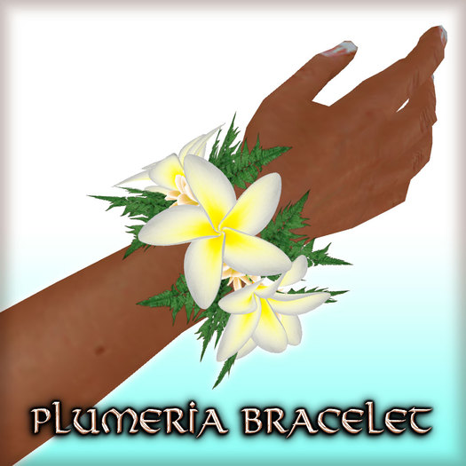* Charmed * Hula Plumeria Bracelet - Pearl