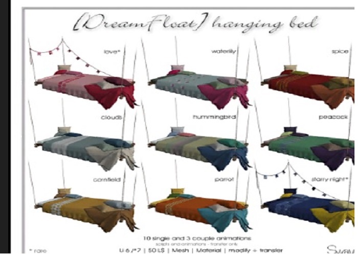 Sway's [DreamFloat] hanging bed . parrot