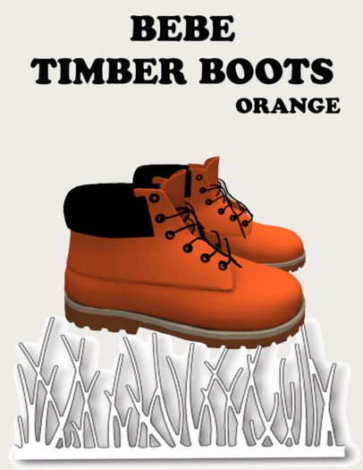 BEBE TIMBER BOOTS ORANGE 