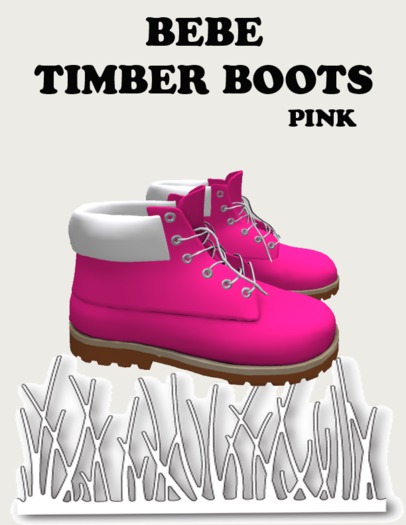 BEBE TIMBER BOOTS PINK 