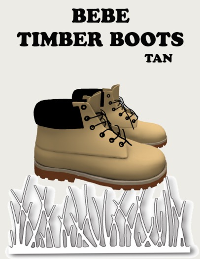 BEBE TIMBER BOOTS TAN 