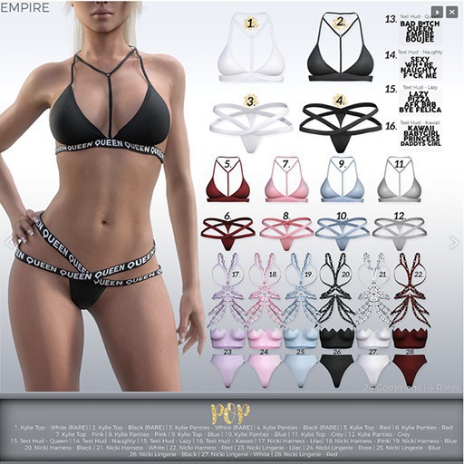 #EMPIRE - Pop - Nicki Harness Set - Rose