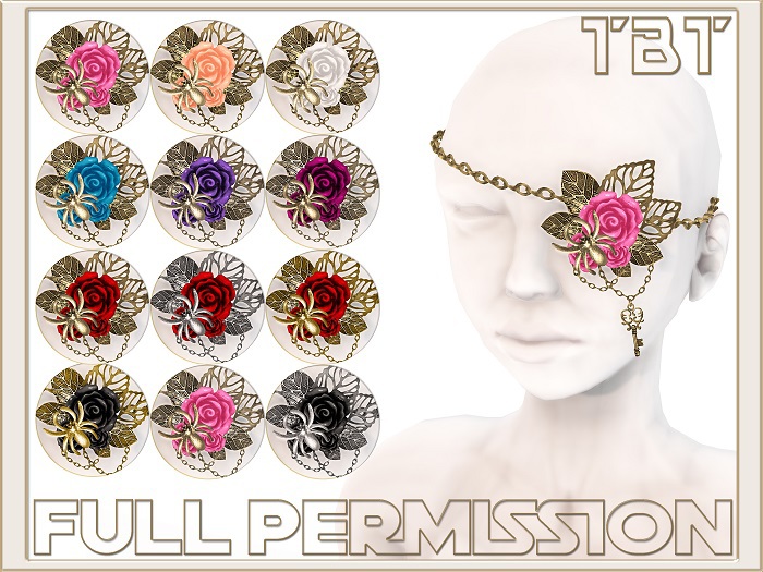 TBT FULL PERMISSION Goth EyePatch 03 (neo victorian Steampunk)