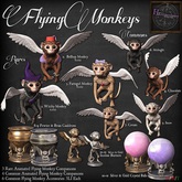 9. *HEXtraordinary* Pewter Flying Monkey Cauldron