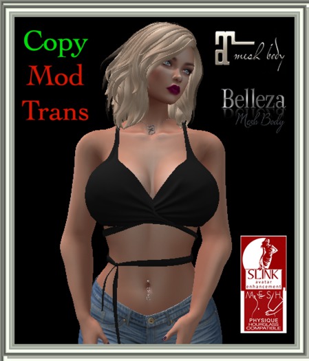 Black Wrap laced top