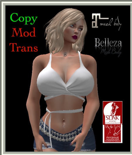 Web Wrap laced top White