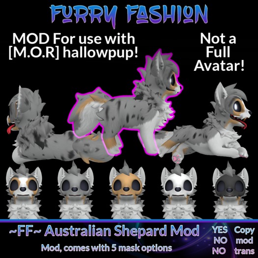 ~FF~ Austrailian Shepard Mod for MOR Hallowpup