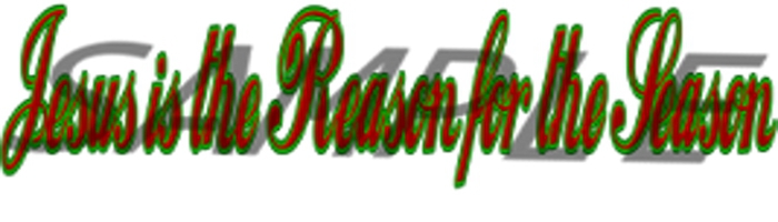 Holiday Banner cut-out - Jesus is the Reason