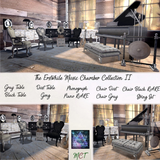 ~ASW~ The Erstwhile Music Chamber Table -Black