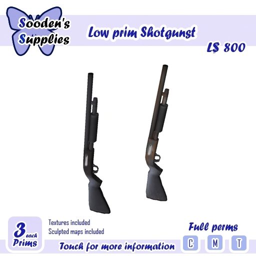 Low prim Shotguns (Full Perms)