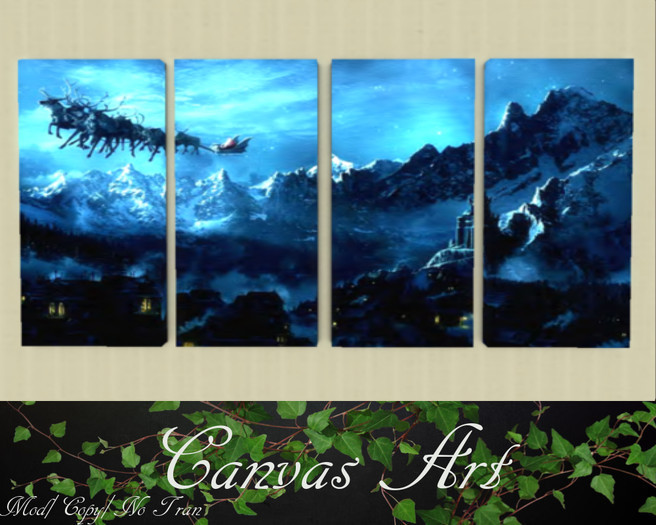 Santa's Coming to Town Canvas Art