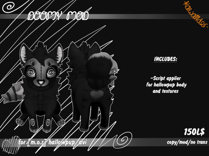 -KW- Hallowpup ~Doomy mod *gray*