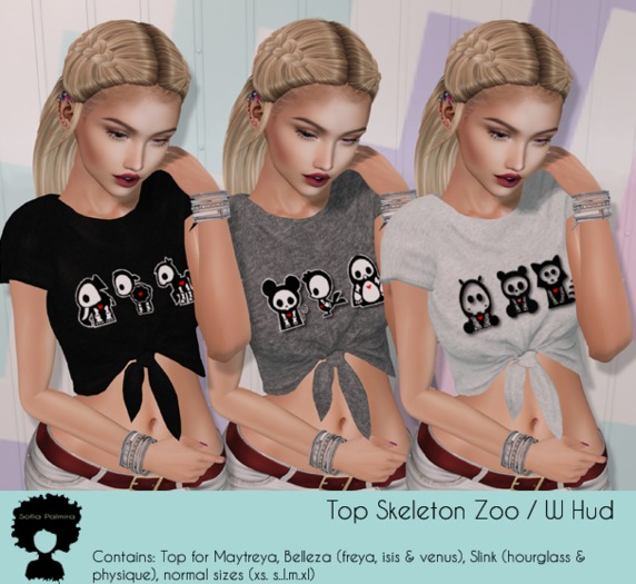 **SP** SKELETON ZOO TOP